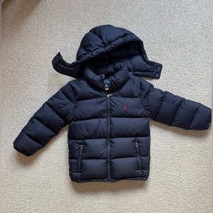 Polo Ralph Lauren Boys Water Repellant Down Jacket Navy